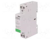 Contactor: 2-pole installation; 32A; 230VAC,220VDC; NO x2; IKD ISKRA