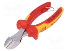Pliers; side,cutting,insulated; 160mm; Features: high leverage KNIPEX