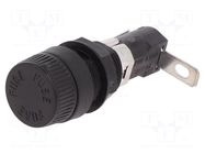 Fuse holder; 5x20mm; 16A; 250V; on panel; Leads: angled; -40÷85°C LITTELFUSE