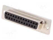 Connector: D-Sub; PIN: 25; plug; female; for cable; straight HARTING