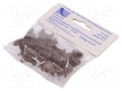 Holder; brown; for flat cable,YDYp 3x2,5; 25pcs; with a nail PAWBOL