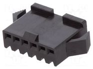 Connector: wire-wire; plug; female; PIN: 6; SM; for cable; 2.5mm JST