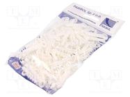 Holder; white; for flat cable,YDYp 2x2,5; 100pcs; USMP 2; 6÷7mm PAWBOL