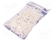 Holder; white; for flat cable,YDYp 3x2,5; 100pcs; USMP 3; 6÷7mm PAWBOL