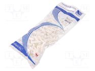 Holder; white; for flat cable,YDYp 3x2,5 x2; 100pcs; USMP 3-BIS PAWBOL