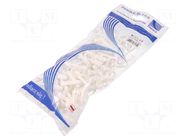 Holder; white; for flat cable,YDYp 3x2,5 x2; 100pcs; USMP 3-BIS PAWBOL