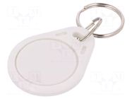 RFID pendant; plastic; white; 125kHz; 8BROM SYSTEM 7 SECURITY