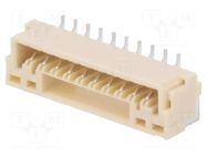 Connector: wire-board; socket; male; PIN: 10; GH; 1A; 50V; vertical JST