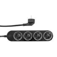Smart 12A Shelly Power Strip 4 Gen4 Zigbee/Matter black, Shelly