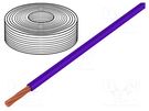 Wire; LifY; 1x0.14mm2; stranded; Cu; PVC; violet; 300V; -15÷80°C HELUKABEL