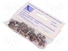 Holder; brown; for flat cable,YDYp 2x1; 25pcs; with a nail PAWBOL