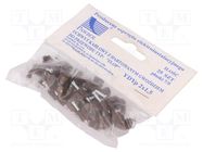 Holder; brown; for flat cable,YDYp 2x1,5; 25pcs; with a nail PAWBOL