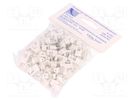 Holder; white; for flat cable,YDYp 2x2,5; 100pcs; with a nail PAWBOL
