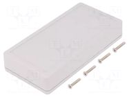 Enclosure: multipurpose; X: 65mm; Y: 130mm; Z: 25mm; 1599; ABS; grey HAMMOND