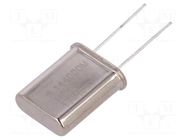 Resonator: quartz; 6.144MHz; ±20ppm; 30pF; THT; HC49 IQD FREQUENCY PRODUCTS