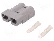 Connector: wire-wire; plug; hermaphrodite; SB50; 600V; PIN: 2; grey ANDERSON POWER PRODUCTS