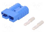 Connector: wire-wire; plug; hermaphrodite; SB50; 600V; PIN: 2; blue ANDERSON POWER PRODUCTS