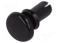 Rivet; polyamide; L.rivet: 7mm; black; dismountable,push-in DREMEC