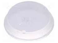 Self-adhesive foot; Ø: 19mm; H: 4.1mm; transparent; polyurethane ESSENTRA