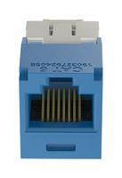 RJ45 CONN, JACK, 8P8C, 1PORT, BLUE