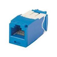 RJ45 CONN, JACK, 8P8C, 1PORT, BLUE