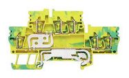 DIN RAIL TERMINAL BLOCK, 6POS, 12AWG