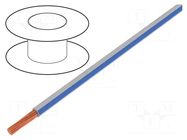 Wire; X05V-K; stranded; Cu; 0.75mm2; PVC; white-blue; 300V,500V LAPP