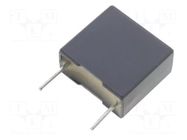 Capacitor: polypropylene; X2; R46; 100nF; 560VDC; 275VAC; 13x6x12mm KEMET