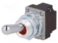 Switch: toggle; Pos: 2; SPST; (OFF)-ON; 0.1A/28VDC; MT; -40÷85°C HONEYWELL