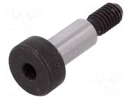 Shoulder screw; steel; M4; 0.7; Thread len: 8mm; hex key; HEX 2.5mm ELESA+GANTER