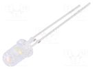 LED; 5mm; white warm; 15°; Front: convex; 2.8÷3.6V; No.of term: 2 OPTOSUPPLY