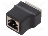 Adapter; PIN: 8; terminal block,RJ45 socket; spring clamp 