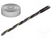 Wire: control cable; chainflex® CF890; 3G0.75mm2; PUR; black; Cu IGUS