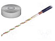 Wire: control cable; chainflex® CF99; 2x0.14mm2; dark blue; Cu IGUS