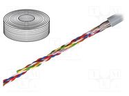 Wire: data transmission; chainflex® CF211; 2x0.5mm2; grey; Cu IGUS