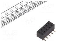Connector: pin strips; socket; female; PIN: 10; vertical; SMT; 2mm NINIGI