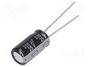 Capacitor: electrolytic; THT; 330uF; 25VDC; Ø8x15mm; Pitch: 3.5mm PANASONIC