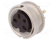 Connector: M16; socket; female; PIN: 4; 5A; 250V; soldering; IP40 LUMBERG
