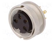 Connector: M16; socket; female; PIN: 4; 5A; 250V; soldering; IP40 LUMBERG