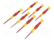 Insulated,precision; Phillips,slot; 1kVAC; 7pcs. C.K