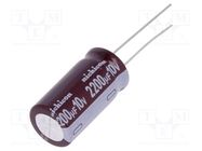 Capacitor: electrolytic; low ESR; THT; 2200uF; 10VDC; Ø12.5x25mm NICHICON