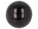Ball knob; Ø: 25mm; Int.thread: M6; 9mm; with tapped bushing ELESA+GANTER