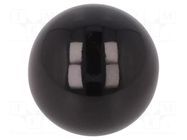 Ball knob; Ø: 25mm; Int.thread: M6; 9mm; with tapped bushing ELESA+GANTER