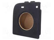 Car loudspeaker enclosure; MDF; grey melange; 250mm; Škoda; 15l BASSER