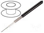 Wire: microphone cable; 1x0.35mm2; black; tinned,OFC; -15÷70°C 