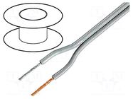 Wire: loudspeaker cable; 2x1mm2; stranded; OFC; grey; unshielded TASKER