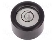 Spirit level; with smooth reference surface; 13mm; aluminium ELESA+GANTER