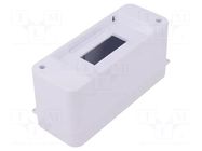 Enclosure: for modular components; IP30; white; No.of mod: 2; ABS PAWBOL