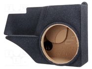 Car loudspeaker enclosure; MDF; gray melange; textil; 250mm; VW BASSER