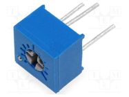 Potentiometer: mounting; single turn,horizontal; 2kΩ; 250mW; ±10% SR PASSIVES